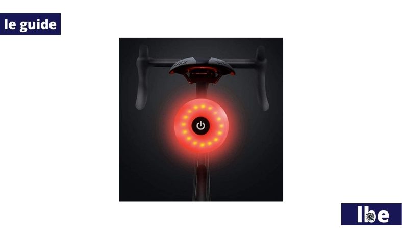 WASAGA Luce Posteriore per Bicicletta, LED USB Ricaricabile Impermeabile Avvertimento 5 modalità Luce Posteriore